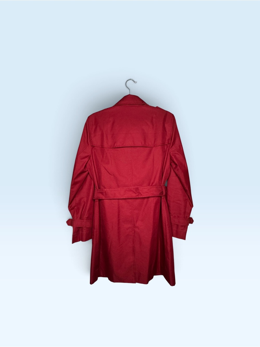 Coach Mid Trench Coat Ruby Red - Picture 9 of 9